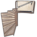 Metal Block Stair Spiral