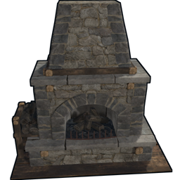 Stone Fireplace