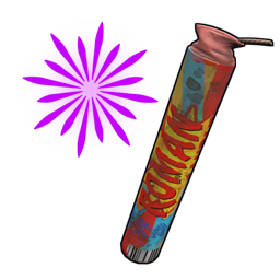 Violet Roman Candle