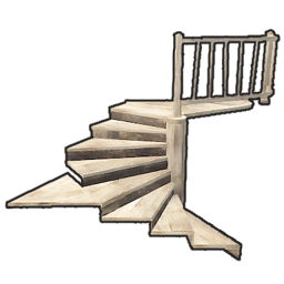 Wood Block Stair Spiral Triangle